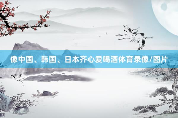 像中国、韩国、日本齐心爱喝酒体育录像/图片