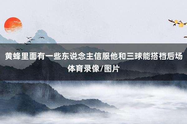黄蜂里面有一些东说念主信服他和三球能搭档后场体育录像/图片