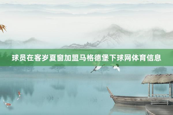 球员在客岁夏窗加盟马格德堡下球网体育信息