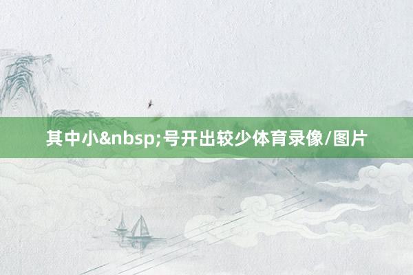 其中小&nbsp;号开出较少体育录像/图片