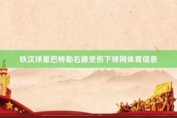 铁汉球星巴特勒右膝受伤下球网体育信息