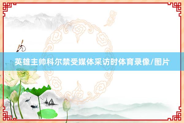 英雄主帅科尔禁受媒体采访时体育录像/图片