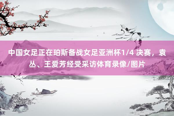 中国女足正在珀斯备战女足亚洲杯1/4 决赛，袁丛、王爱芳经受采访体育录像/图片