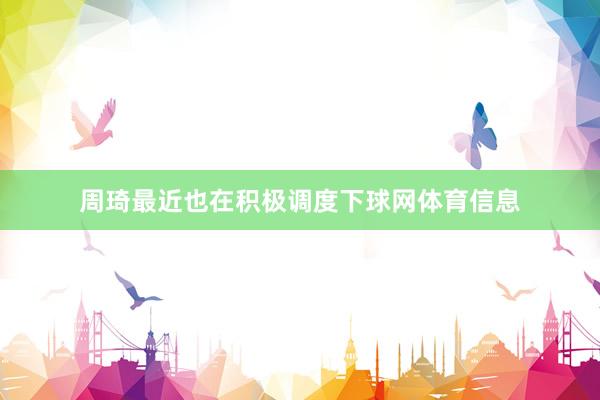 周琦最近也在积极调度下球网体育信息