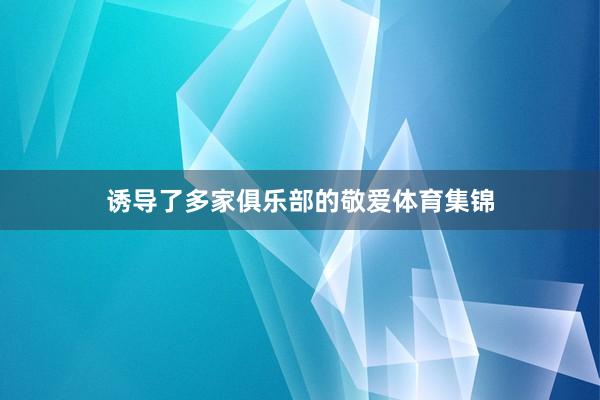 诱导了多家俱乐部的敬爱体育集锦