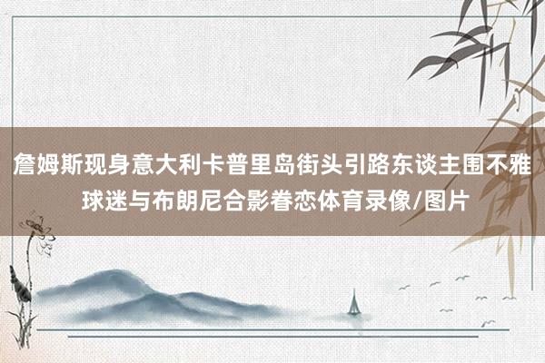 詹姆斯现身意大利卡普里岛街头引路东谈主围不雅 球迷与布朗尼合影眷恋体育录像/图片