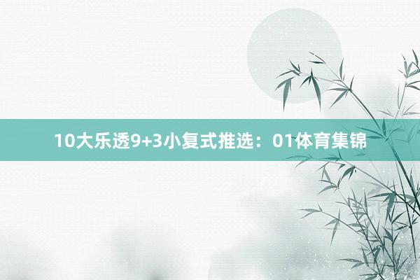 10　　大乐透9+3小复式推选：01体育集锦
